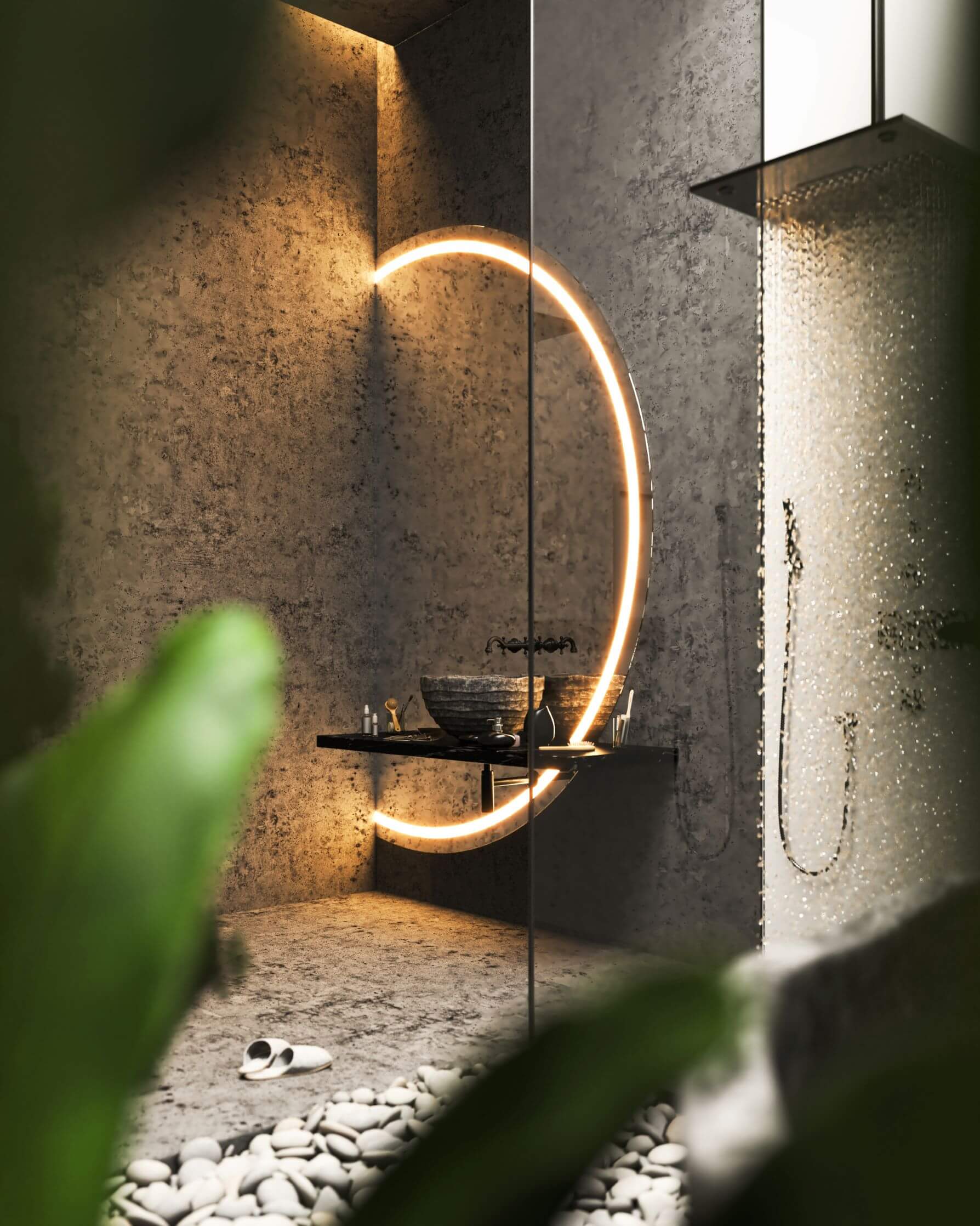 bathroom mirror